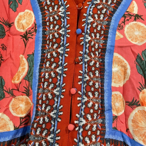 Free People Freshly Squeezed Mixed Print Top. Size small - Picture 2 of 7